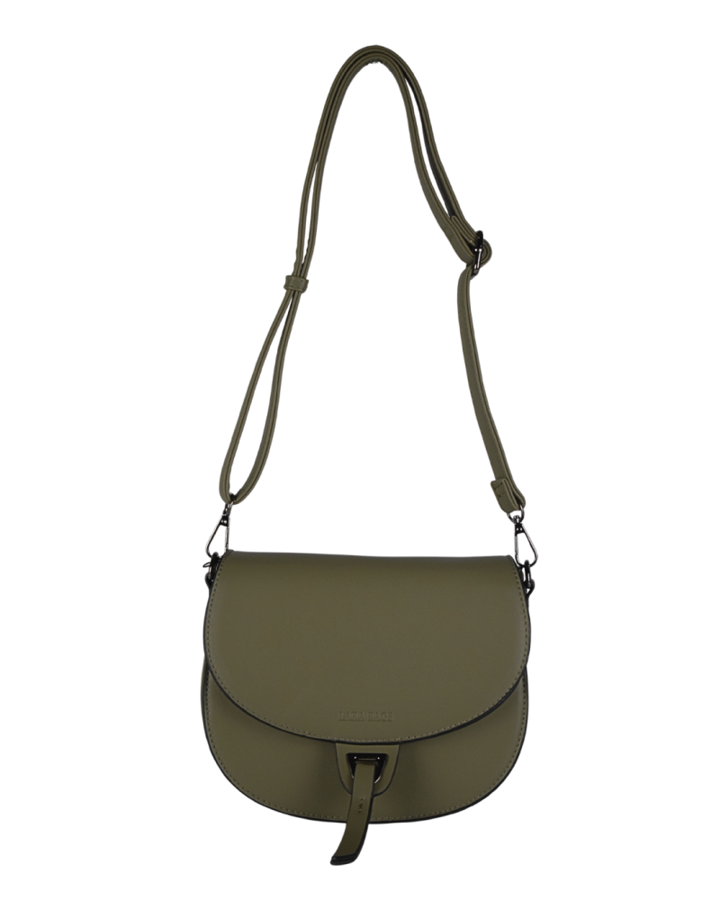 LANA dámska crossbody koženková kabelka olivová