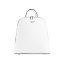 MARION jedno-zipsový biely dámsky koženkový batoh