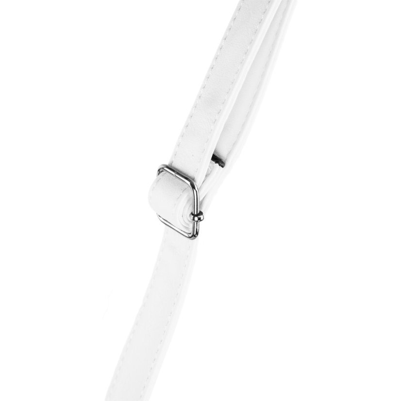 TAYLOR biela/čierna dámska crossbody koženková kabelka