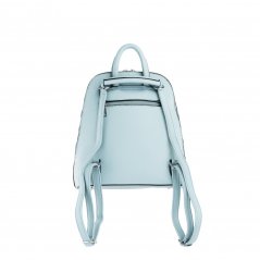 MARION jedno-zipsový svetlo modrý dámsky koženkový batoh