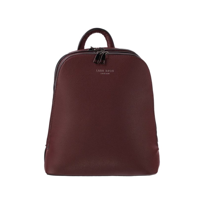 MARION dvoj-zipsový dámsky koženkový batoh