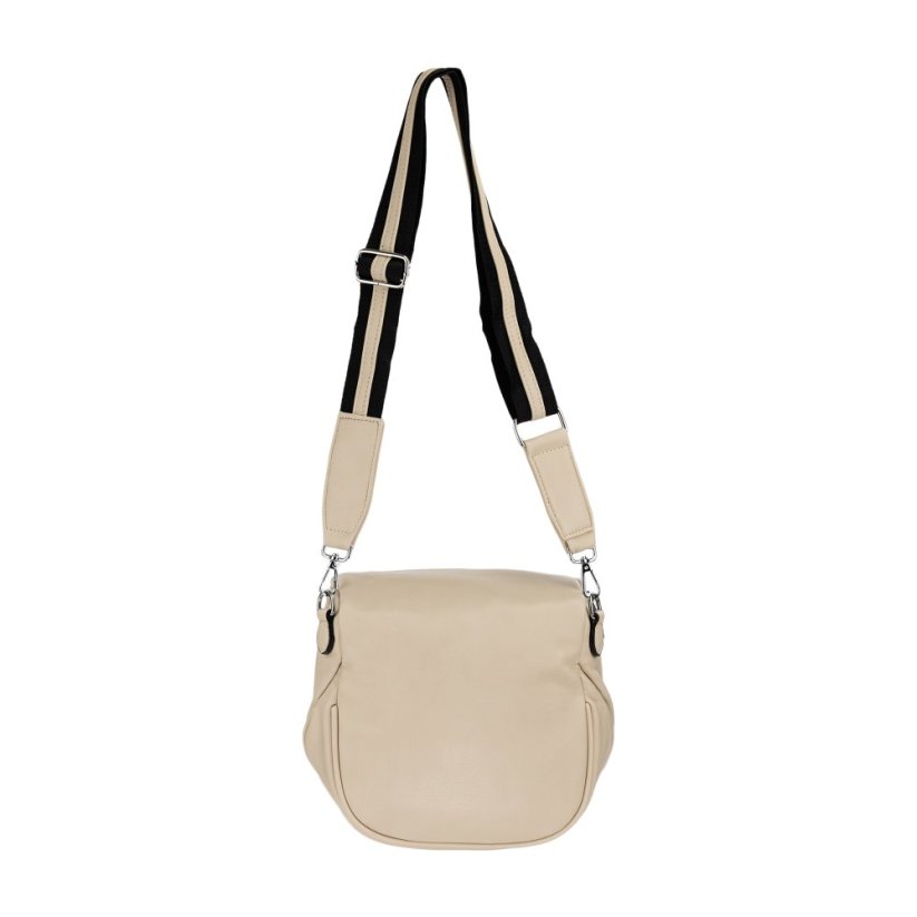 DIANA dámska crossbody koženková kabelka - Farba: Béžová