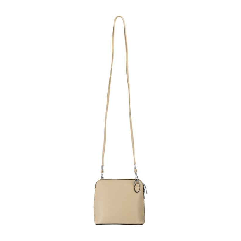 LINA dámska crossbody koženková kabelka - Farba: Biela