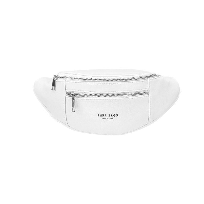 RORY biela dámska koženková ľadvinka