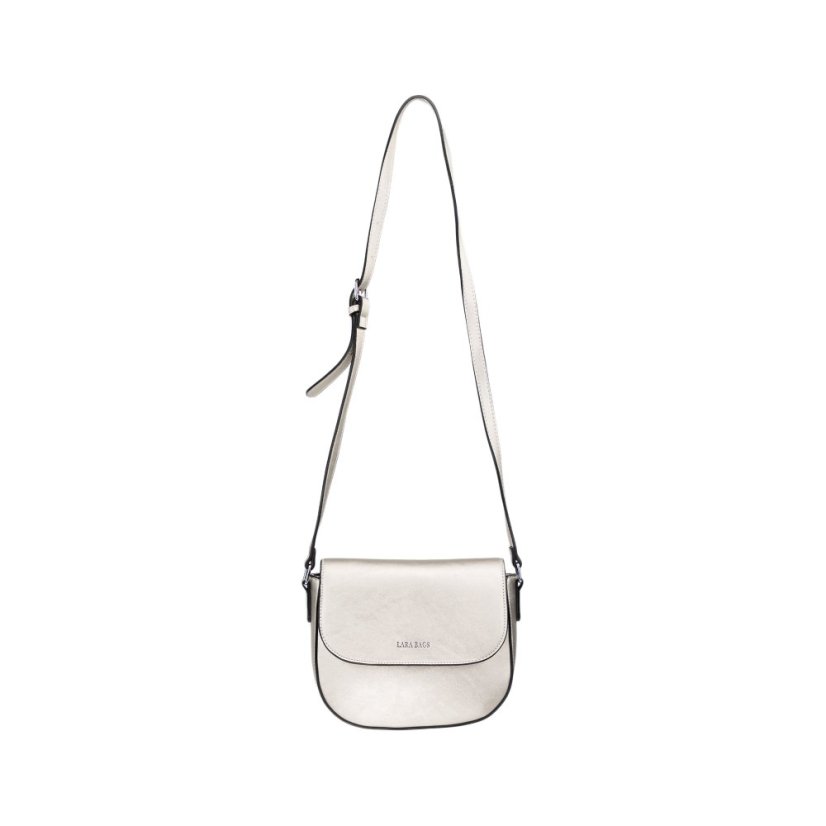 PAOLA dámska crossbody koženková kabelka - Farba: Čierna