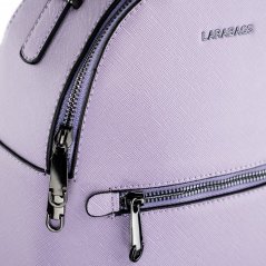 MEGAN svetlo fialový dámsky koženkový batoh