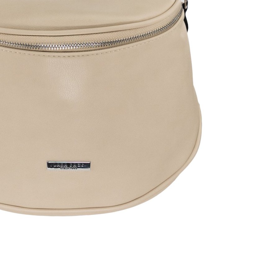 DIANA dámska crossbody koženková kabelka - Farba: Béžová