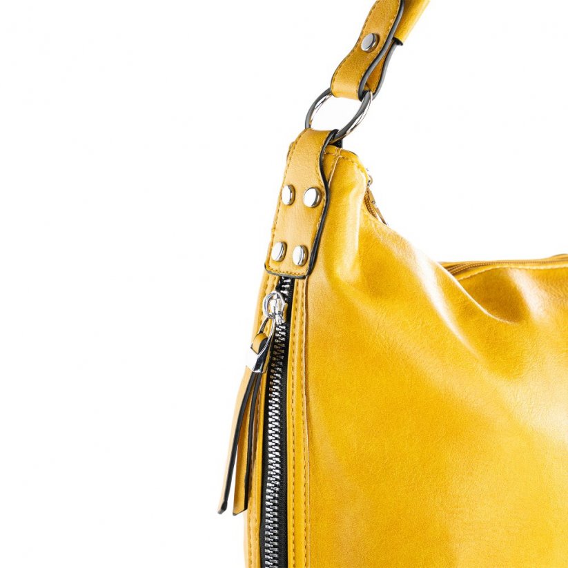 ZAIRA žltá dámska koženková kabelka