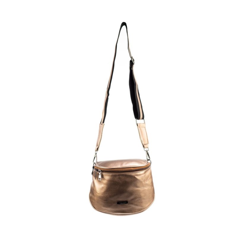 DIANA dámska crossbody koženková kabelka - Farba: Béžová