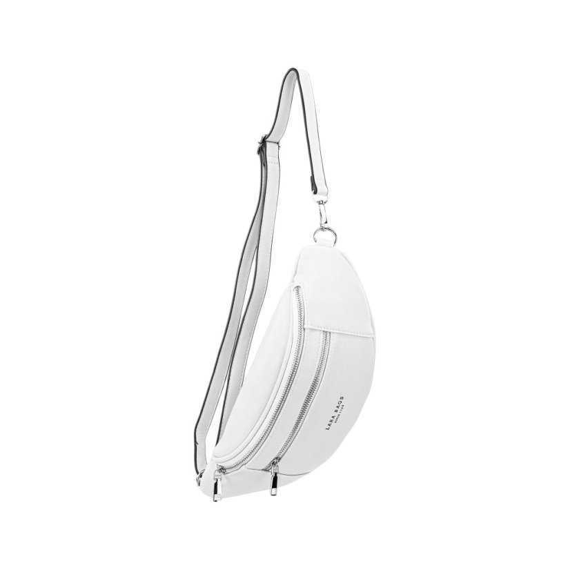 RORY biela dámska koženková ľadvinka