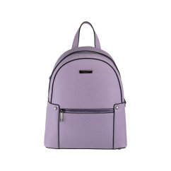 MEGAN svetlo fialový dámsky koženkový batoh