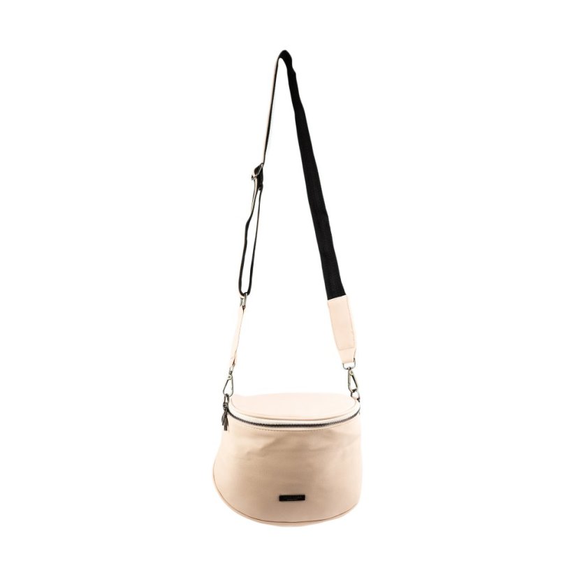 DIANA dámska crossbody koženková kabelka - Farba: Béžová