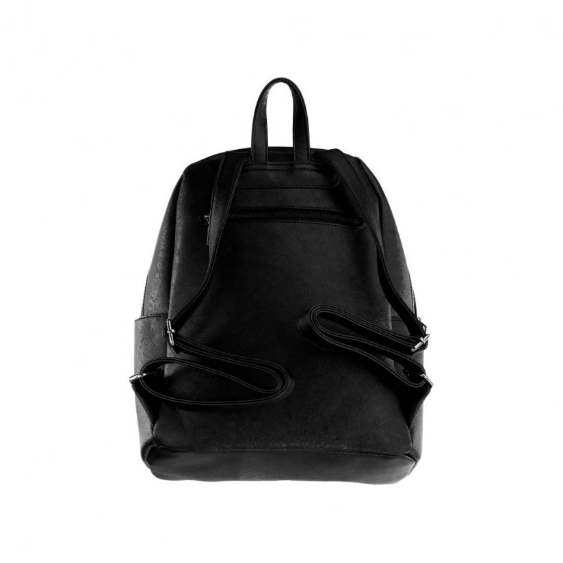 ELYA čierny dámsky koženkový batoh