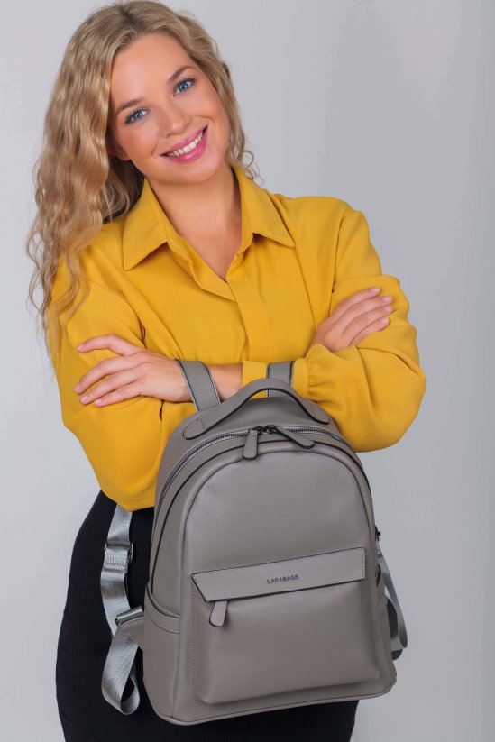 FLORENCIA dámsky koženkový batoh - Farba: Béžová