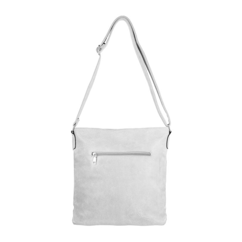 KIARA dámska crossbody koženková kabelka - Farba: Sivá