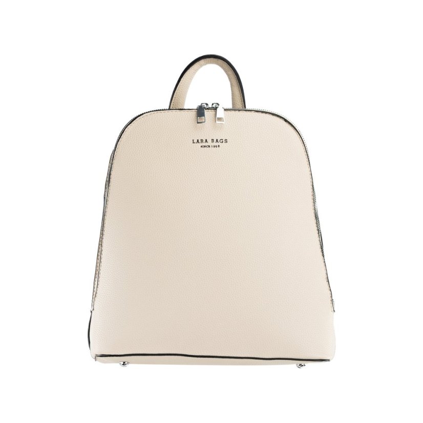 MARION dvoj-zipsový dámsky koženkový batoh