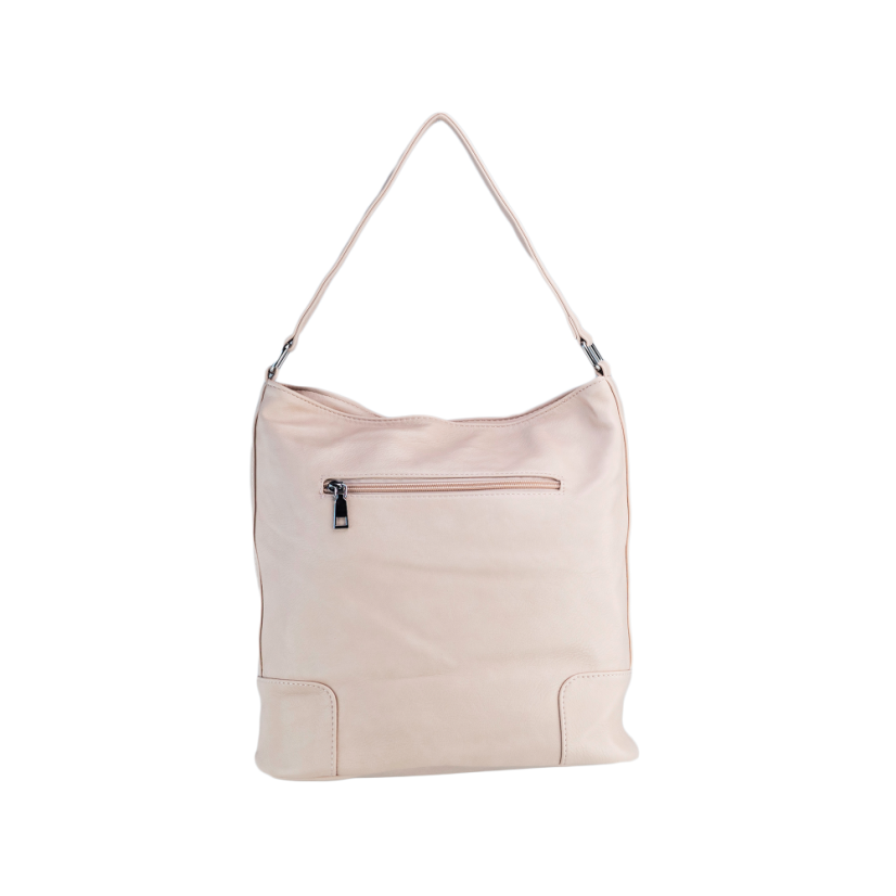 EMILY dámska koženková kabelka - Farba: tmavo béžová