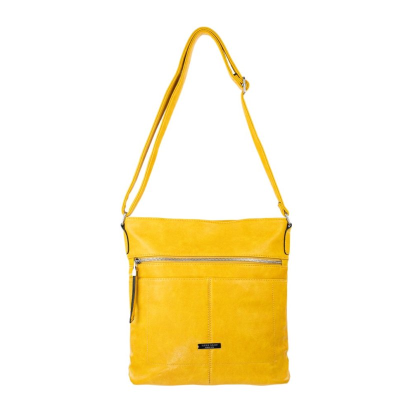 KIARA dámska crossbody koženková kabelka - Farba: Sivá