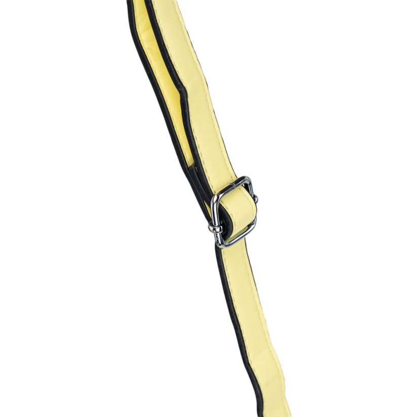NELA žltá dámska crossbody koženková kabelka
