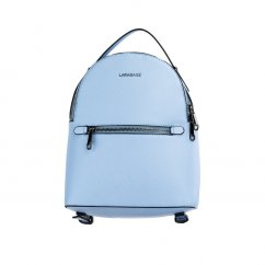 MEGAN svetlo modrý dámsky koženkový batoh
