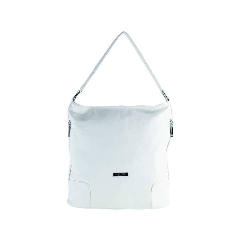 EMILY dámska koženková kabelka - Farba: tmavo béžová