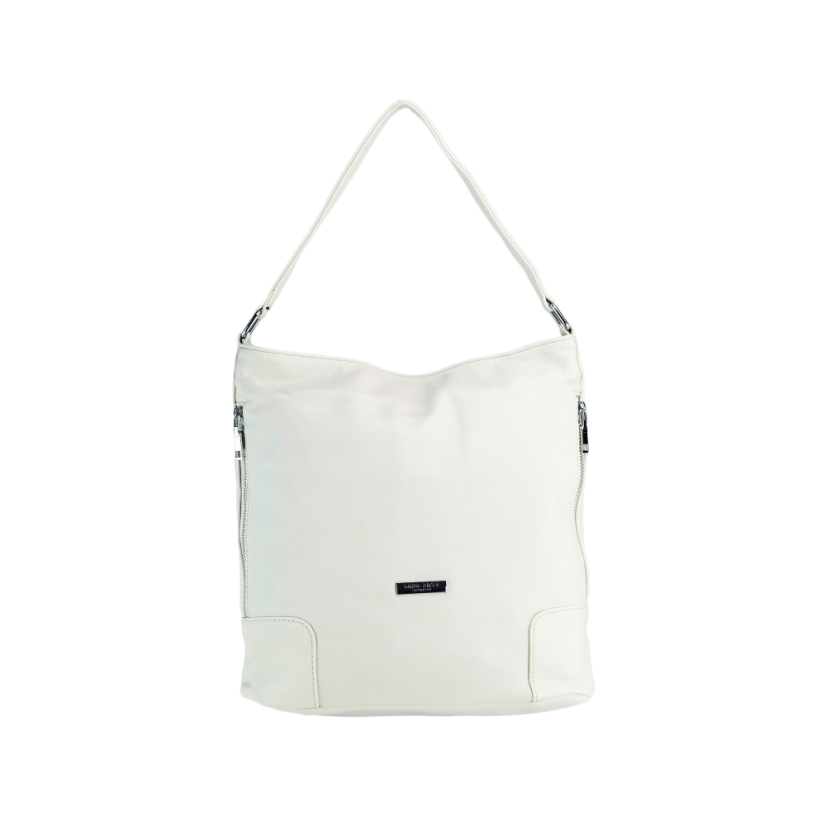 EMILY dámska koženková kabelka - Farba: tmavo béžová