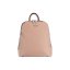 MARION dvoj-zipsový dámsky ružový koženkový batoh