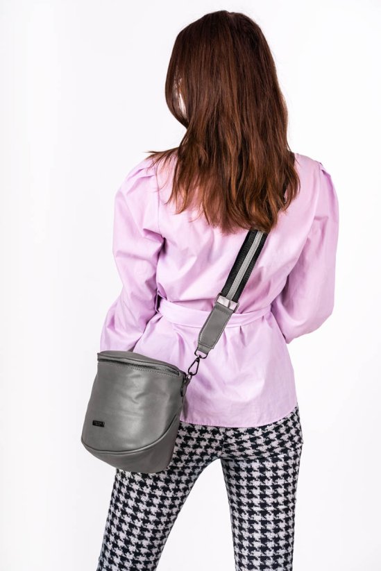 DIANA dámska crossbody koženková kabelka - Farba: Béžová