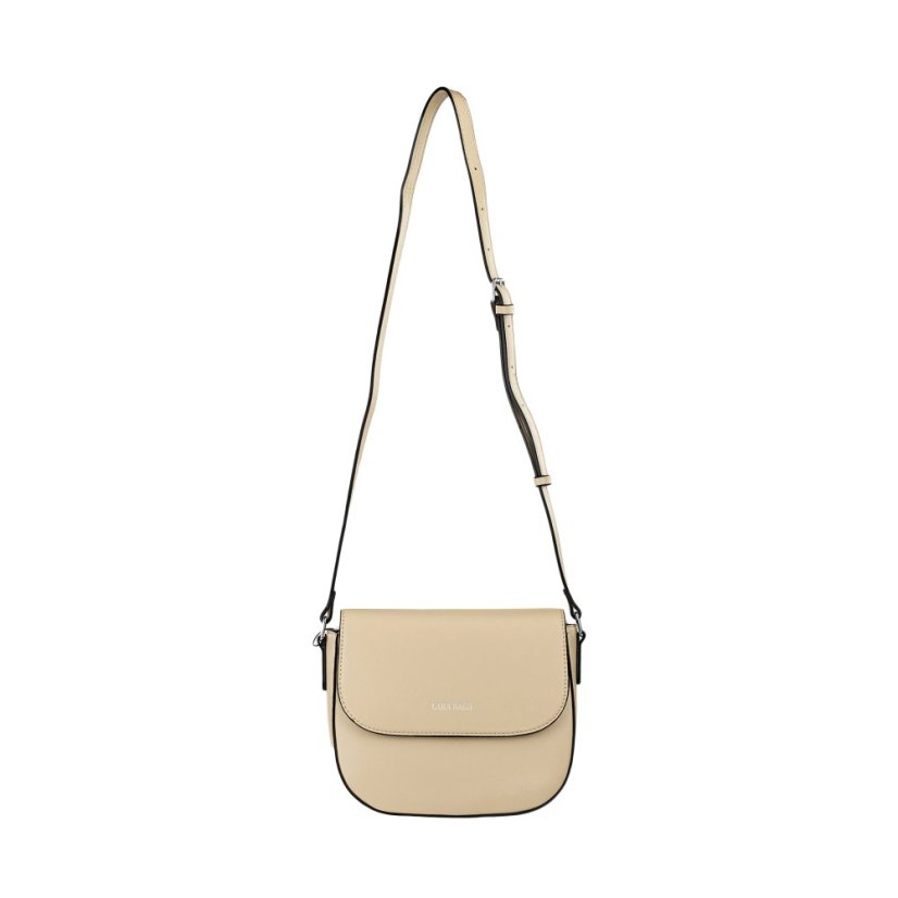 PAOLA dámska crossbody koženková kabelka - Farba: Čierna