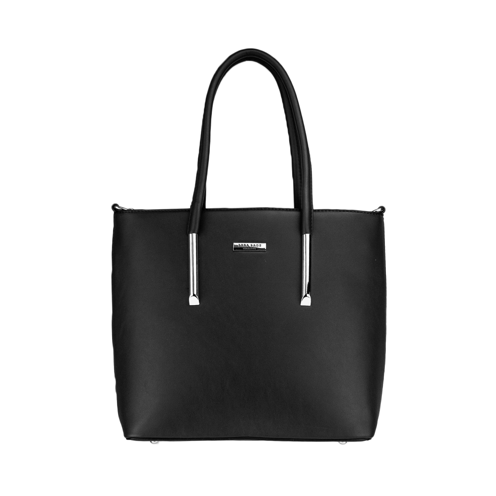 Lara Bags ADEL dámska koženková kabelka Čierna