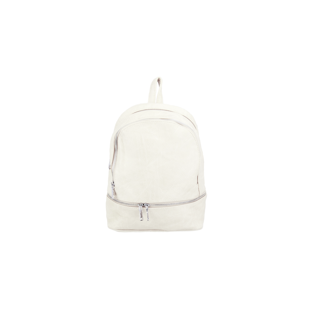 KELLY malý dámsky koženkový batoh Béžová