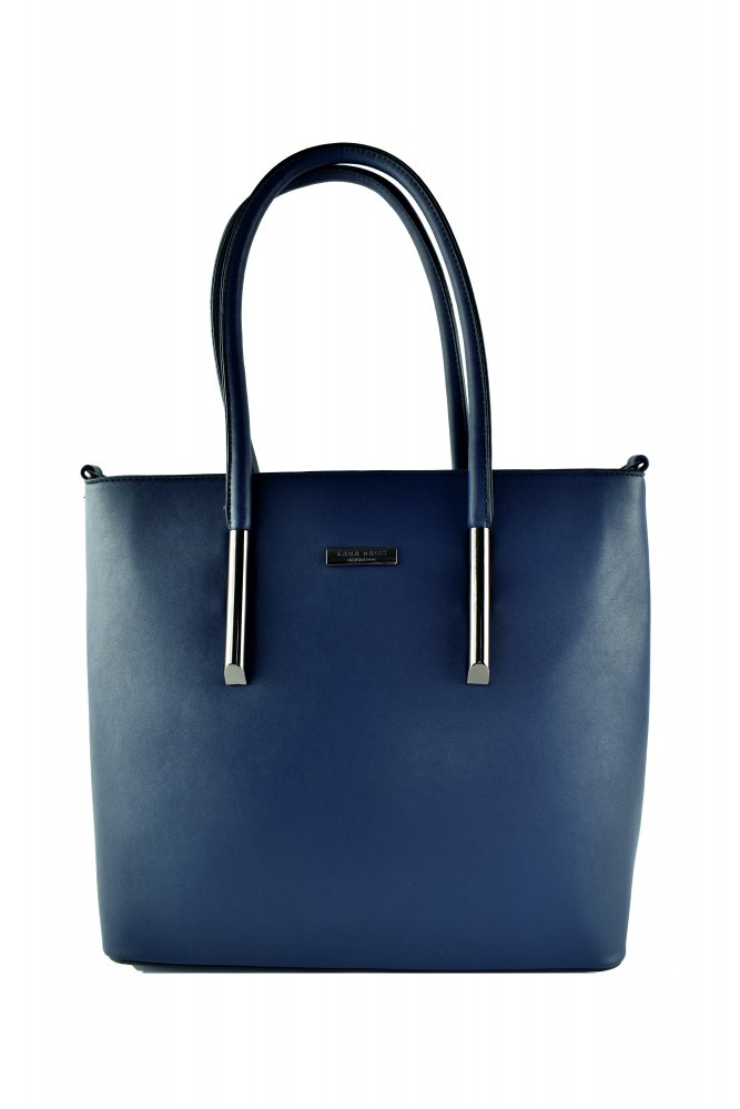 Lara Bags ADEL dámska koženková kabelka Tmavomodrá