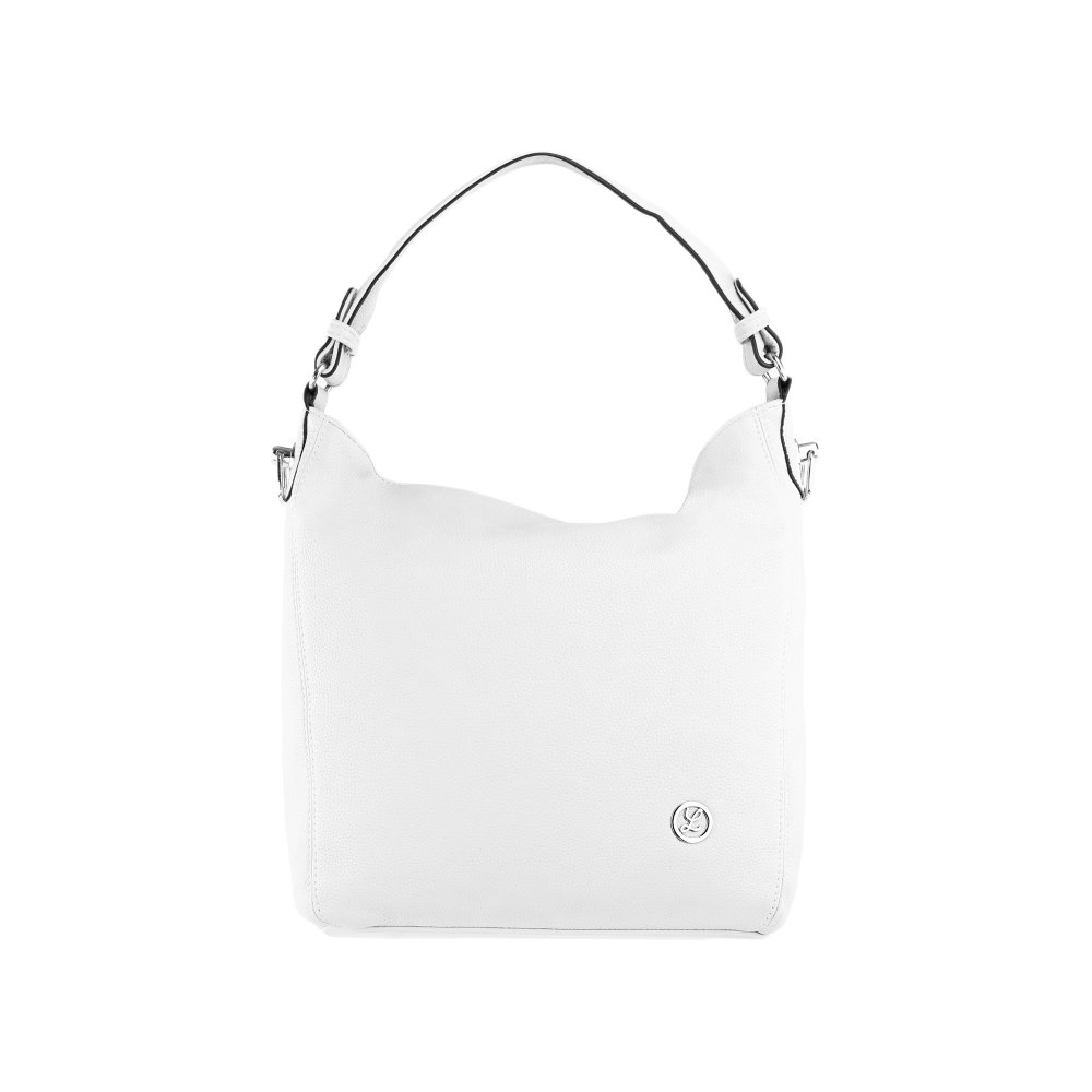 MILENA dámska koženková kabelka Biela