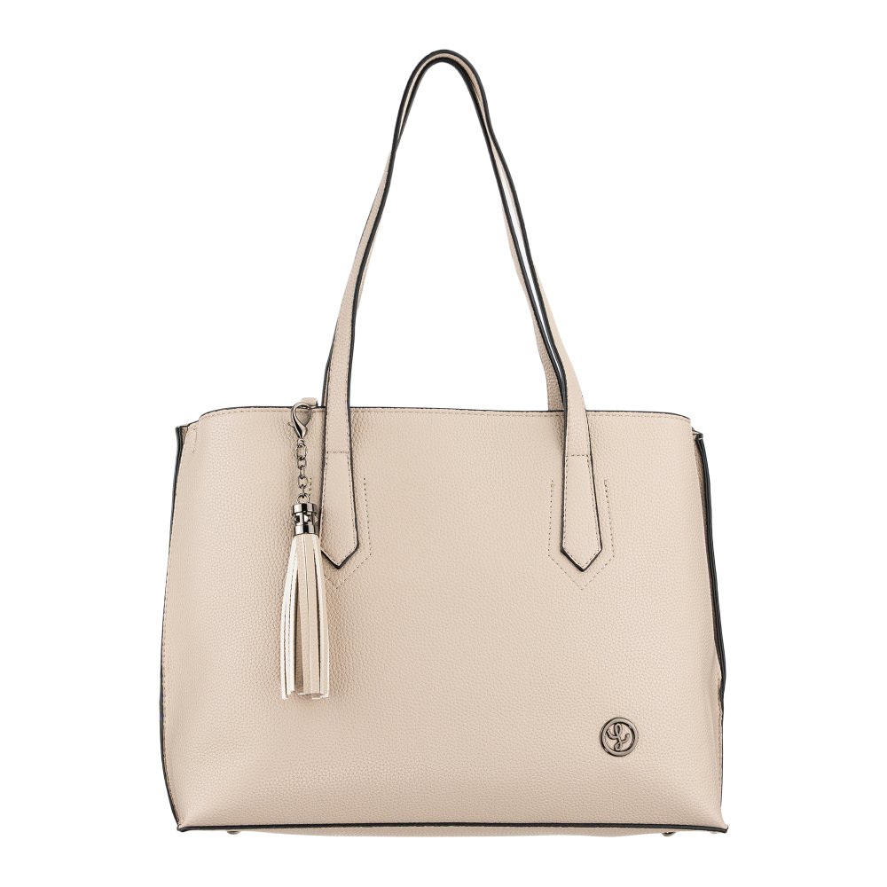 VANDA dámska koženková kabelka taupe