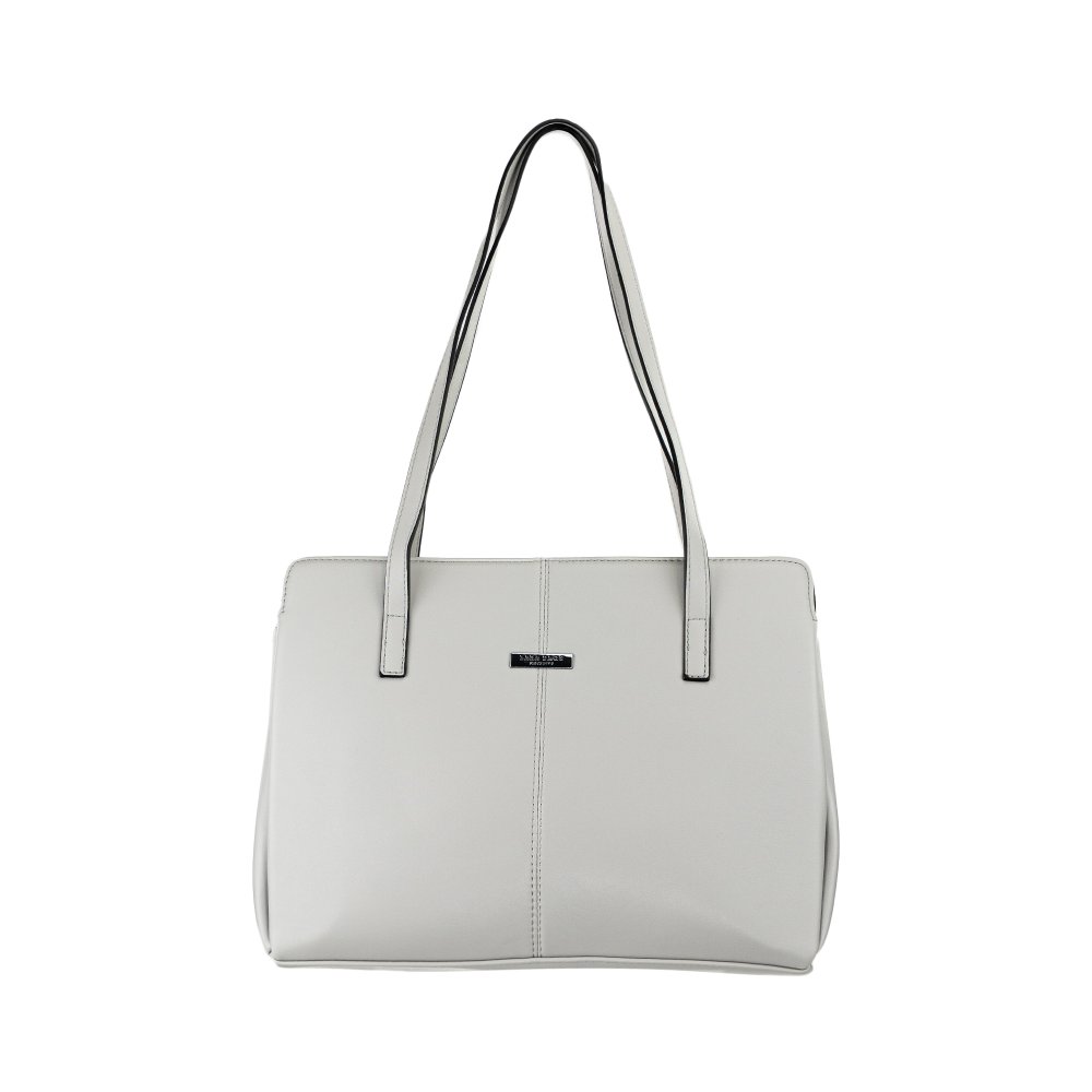 ZARA dámska koženková kabelka Sivá