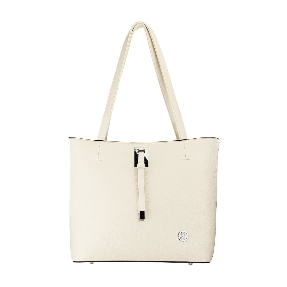 ZORA dámska koženková kabelka svetlo béžová