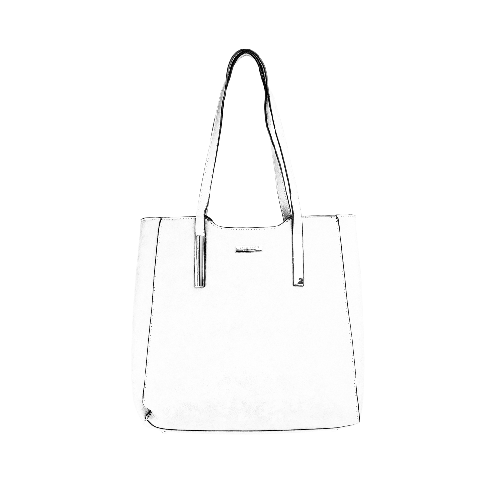 GRACE dámska koženková kabelka Biela