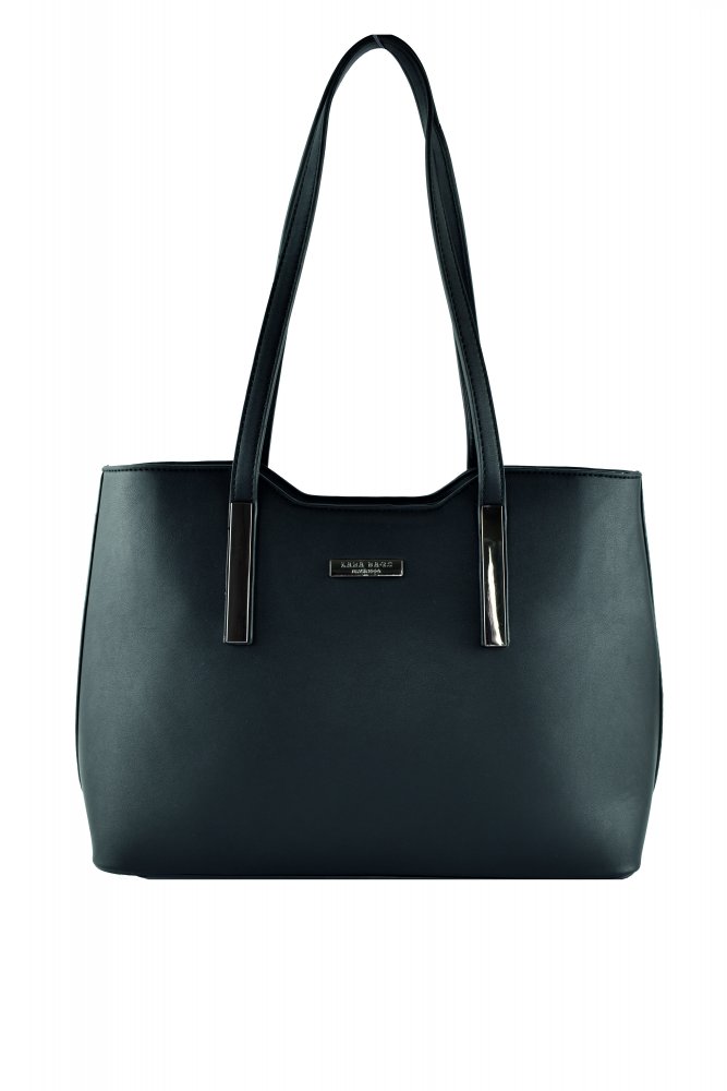 Lara Bags SOFIA dámska koženková kabelka Čierna