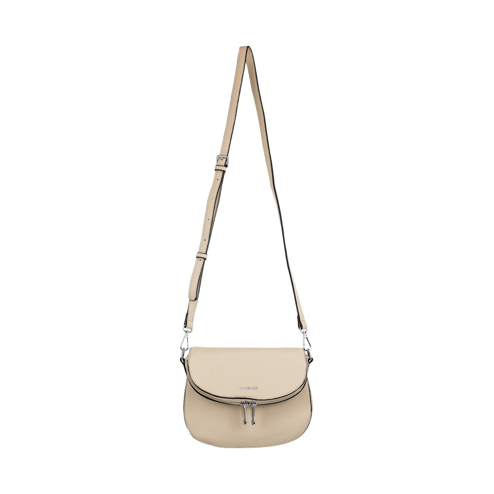 DALIA dámska crossbody koženková kabelka taupe