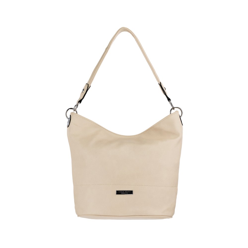 EMMA dámska koženková kabelka Béžová