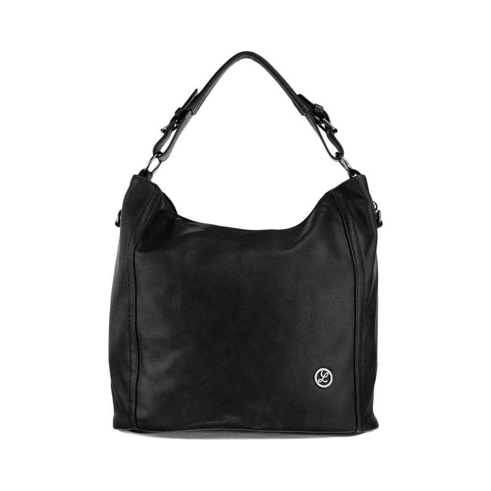 HARPER dámska koženková kabelka Čierna