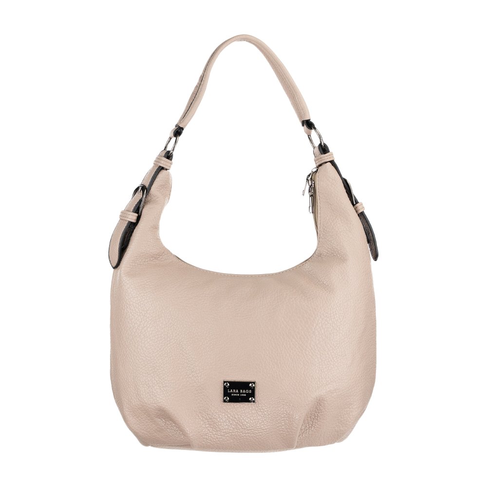 EVELYN dámska koženková kabelka taupe