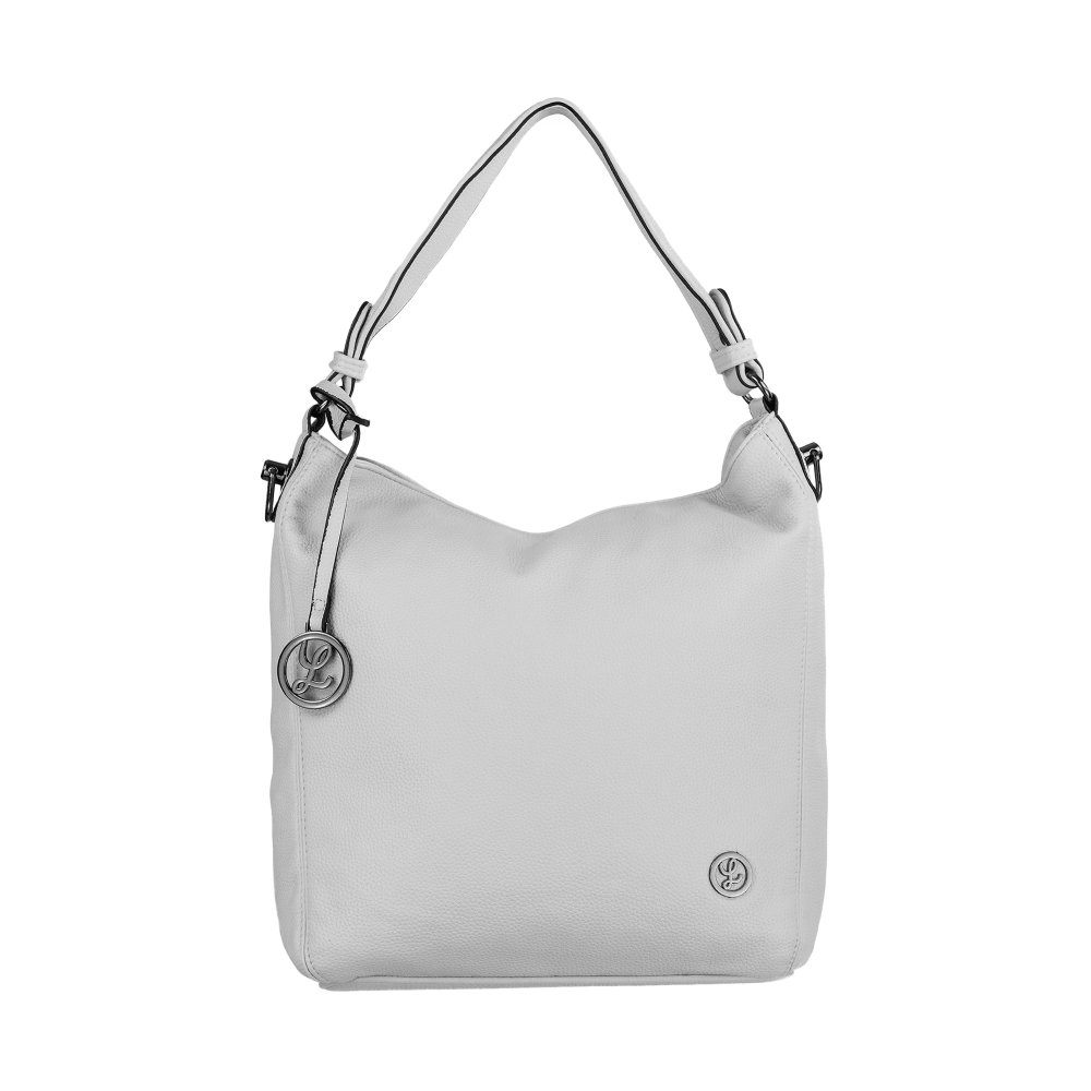 MILENA dámska koženková kabelka Sivá