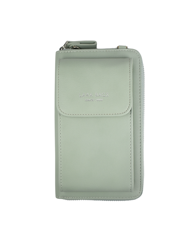 DÁMSKA PEŇAŽENKA A PÚZDRO NA MOBIL Svetlo zelená