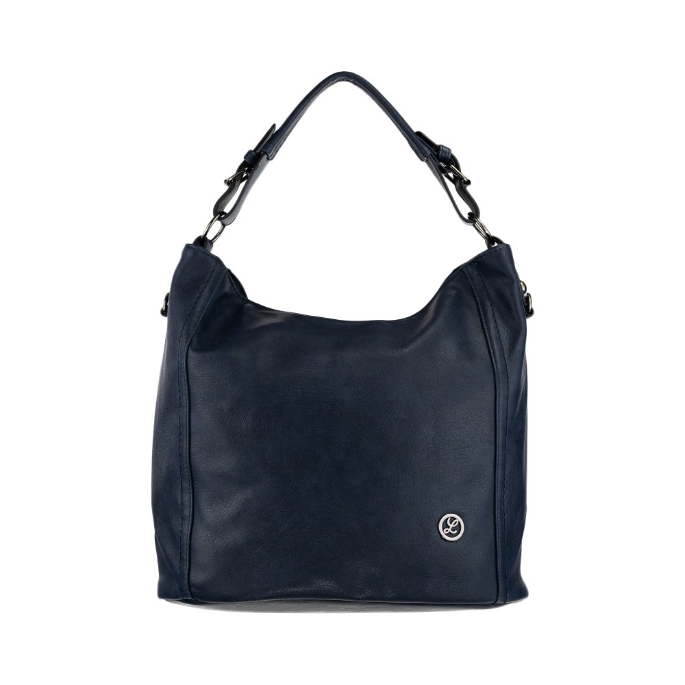 HARPER dámska koženková kabelka Tmavomodrá