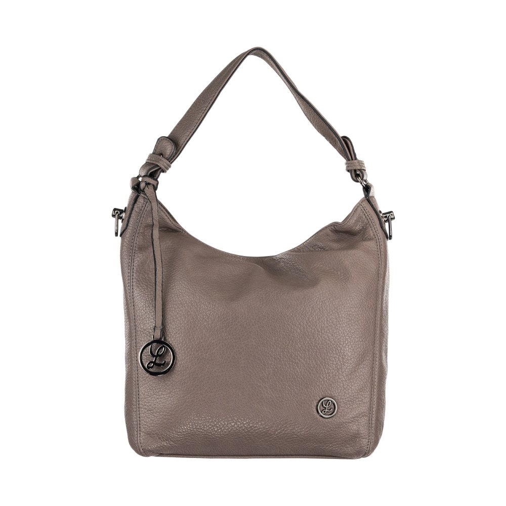 ALICE dámska koženková kabelka Tmavosivá