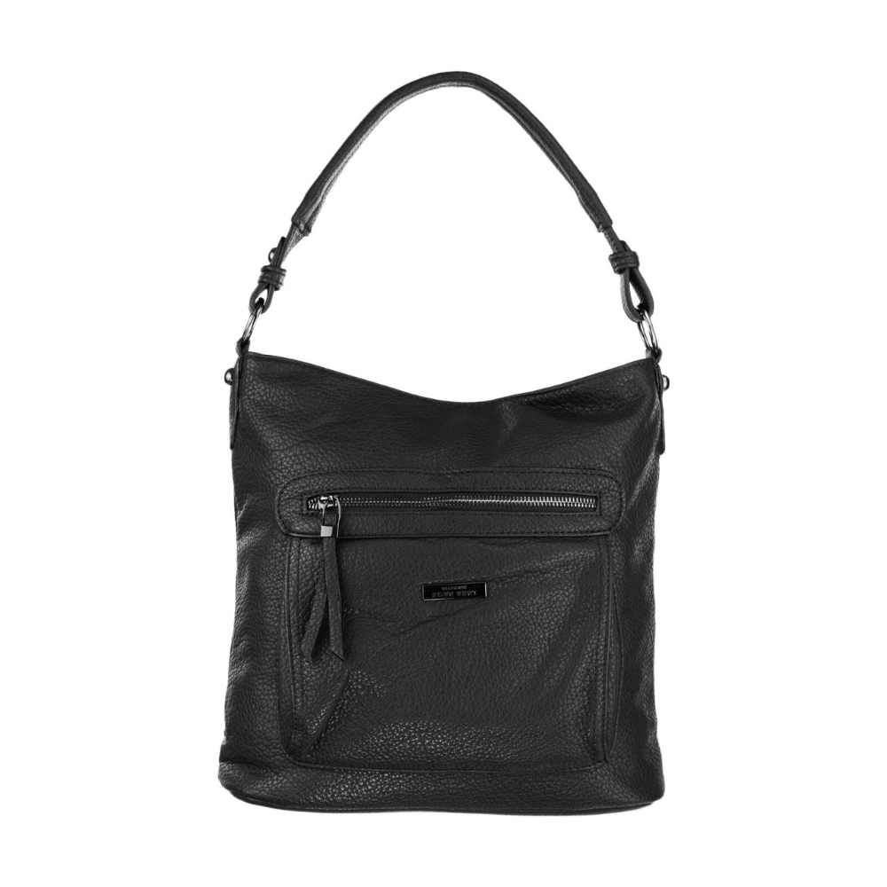 IRIS dámska koženková kabelka Čierna