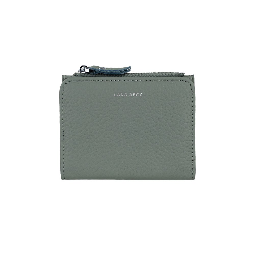 DÁMSKA KOŽENÁ PEŇAŽENKA Svetlo sivá