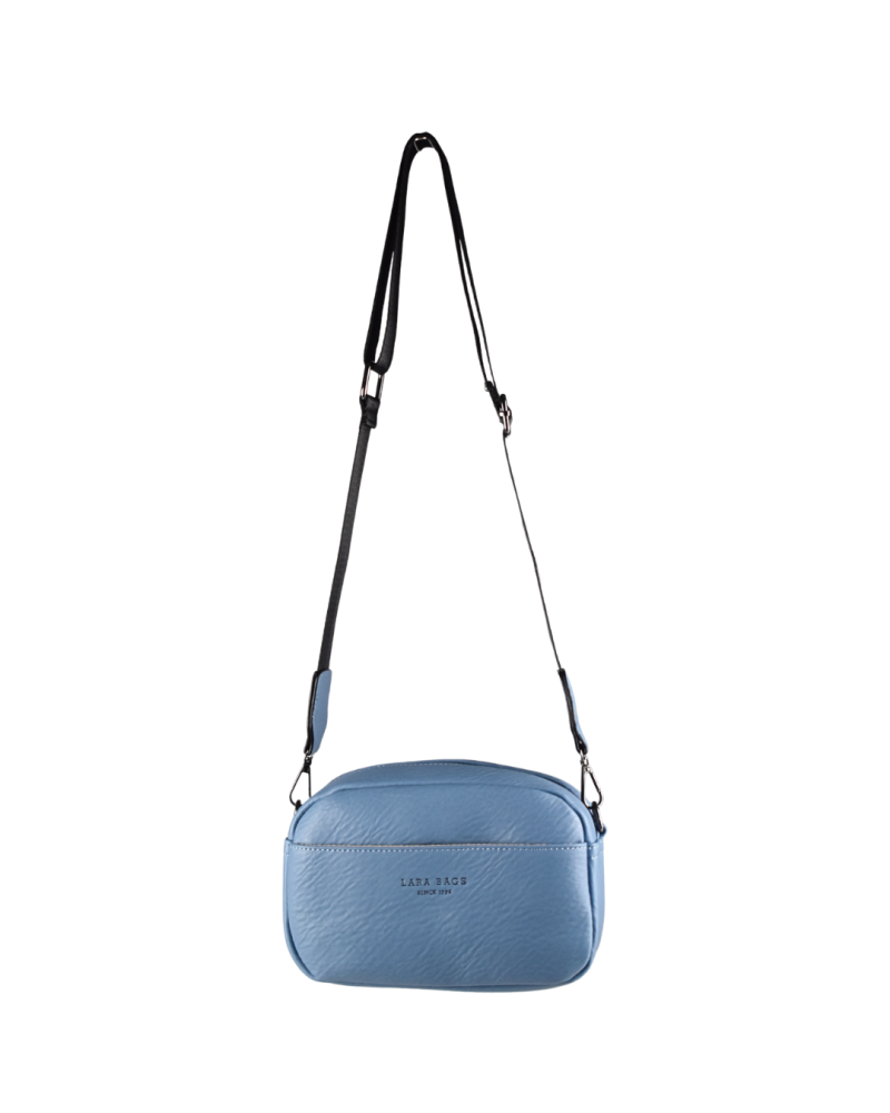 CLARRY dámska crossbody koženková kabelka Svetlomodrá