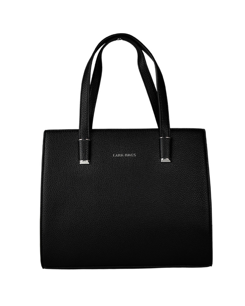 KLARISA dámska koženková kabelka Čierna